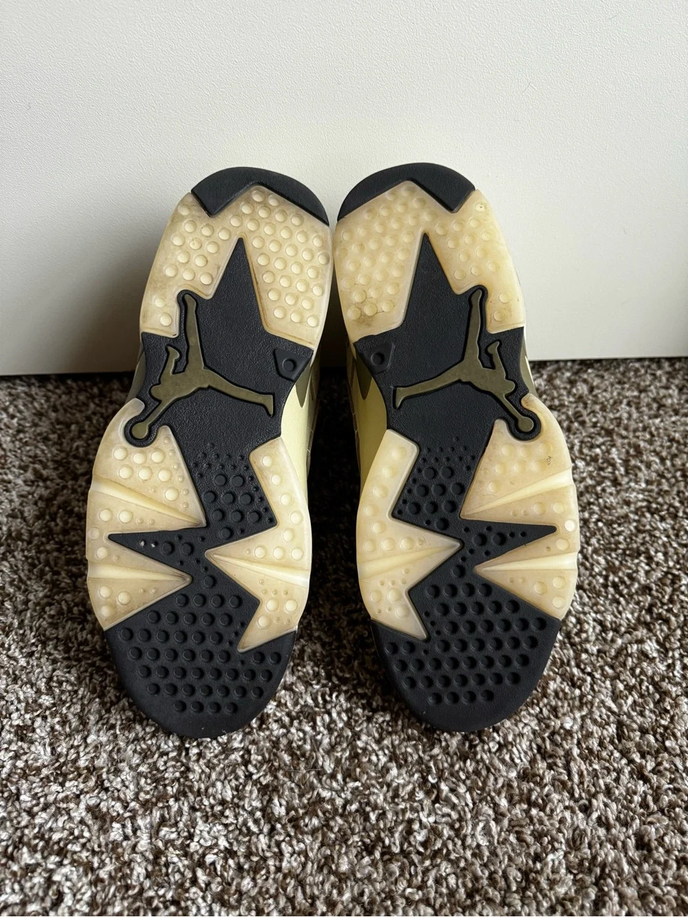 Air Jordan MVP High-Top Sneakers in Beige